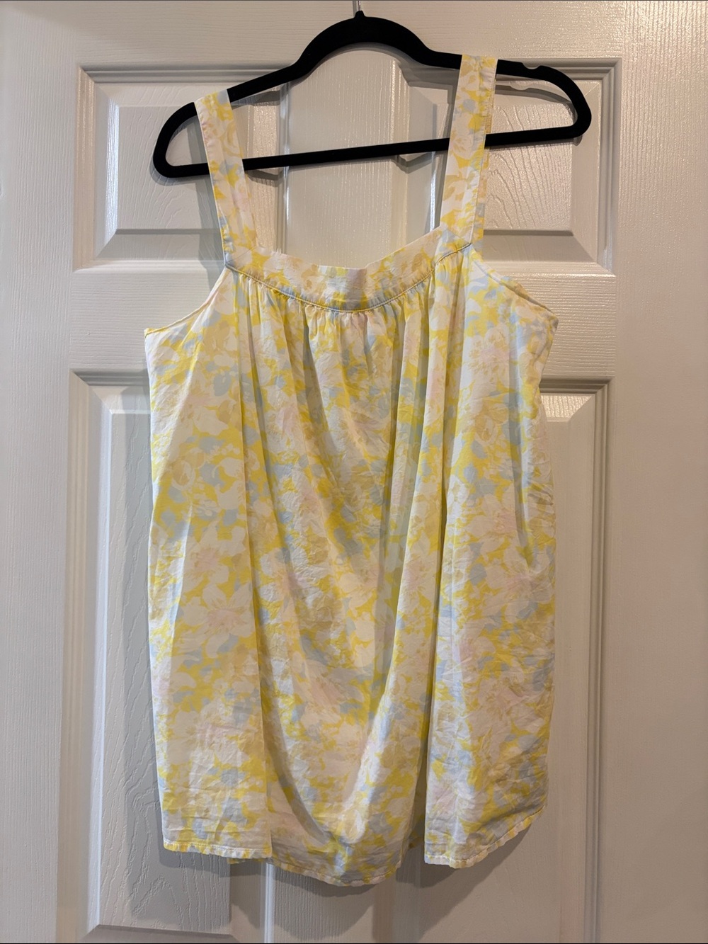 Hatch Yellow Floral Square-Neck Camisole